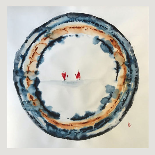 Original Abstract Watercolor Painting: Love Is Malleable, Flexible