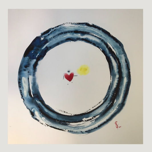 Original Abstract Watercolor Painting: To Love Is To Be One With The Divine