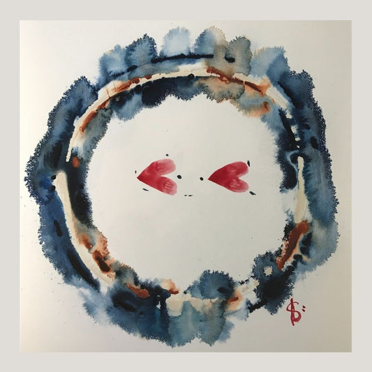 Original Abstract Watercolor Painting: To Love is To See That You Are Always Being Cared For