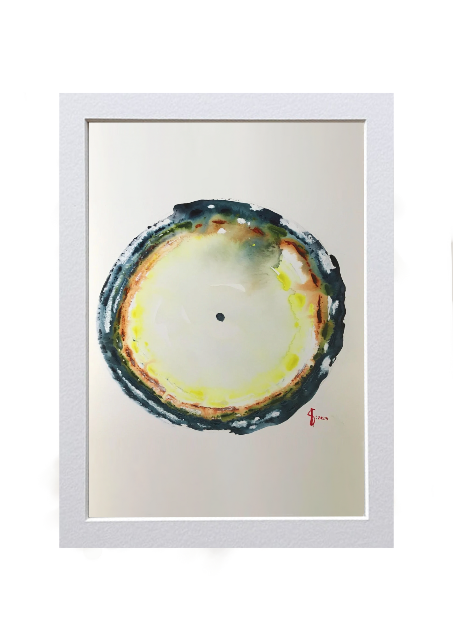 Signed Print of an Abstract Watercolor Painting: “The unexplainable”