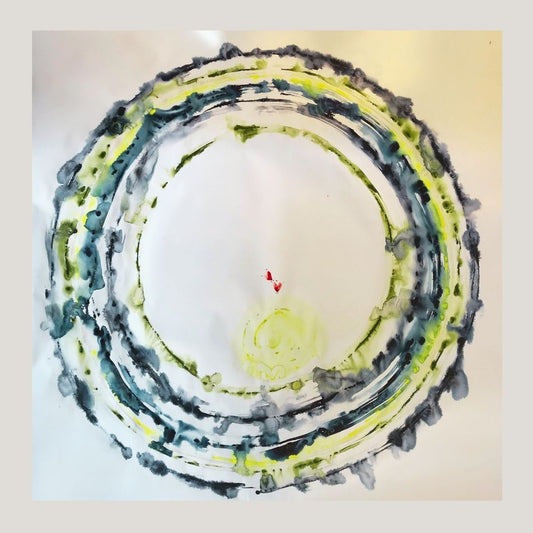 Original Abstract Watercolor Painting: To Love Is The Most Rebellious Act In This Society