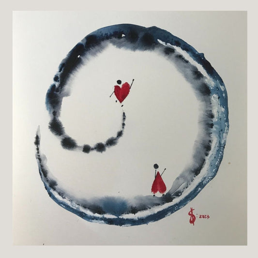 Original Abstract Watercolor Painting: To Love Is To Perceive