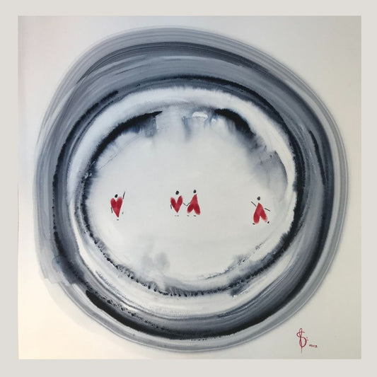 Original Abstract Watercolor Painting: To Love Is To Embrace Living