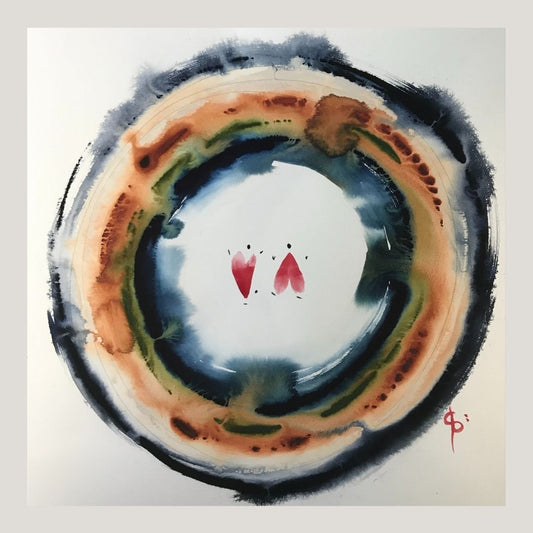 Original Abstract Watercolor Painting: To Love Is To Know We Are All Different