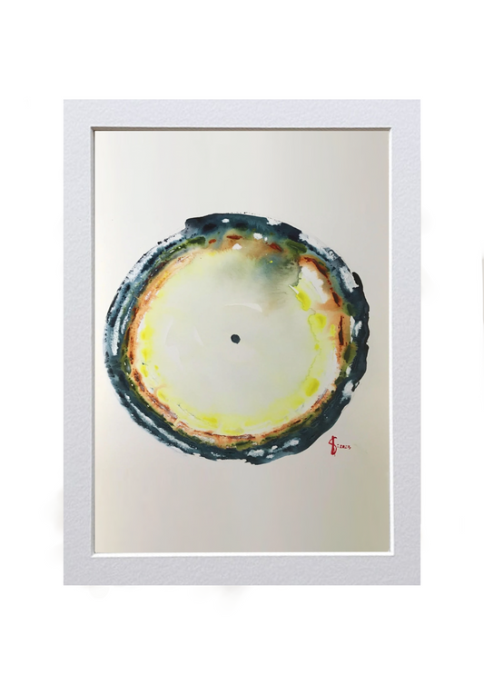 Signed Print of an Abstract Watercolor Painting: “The unexplainable”