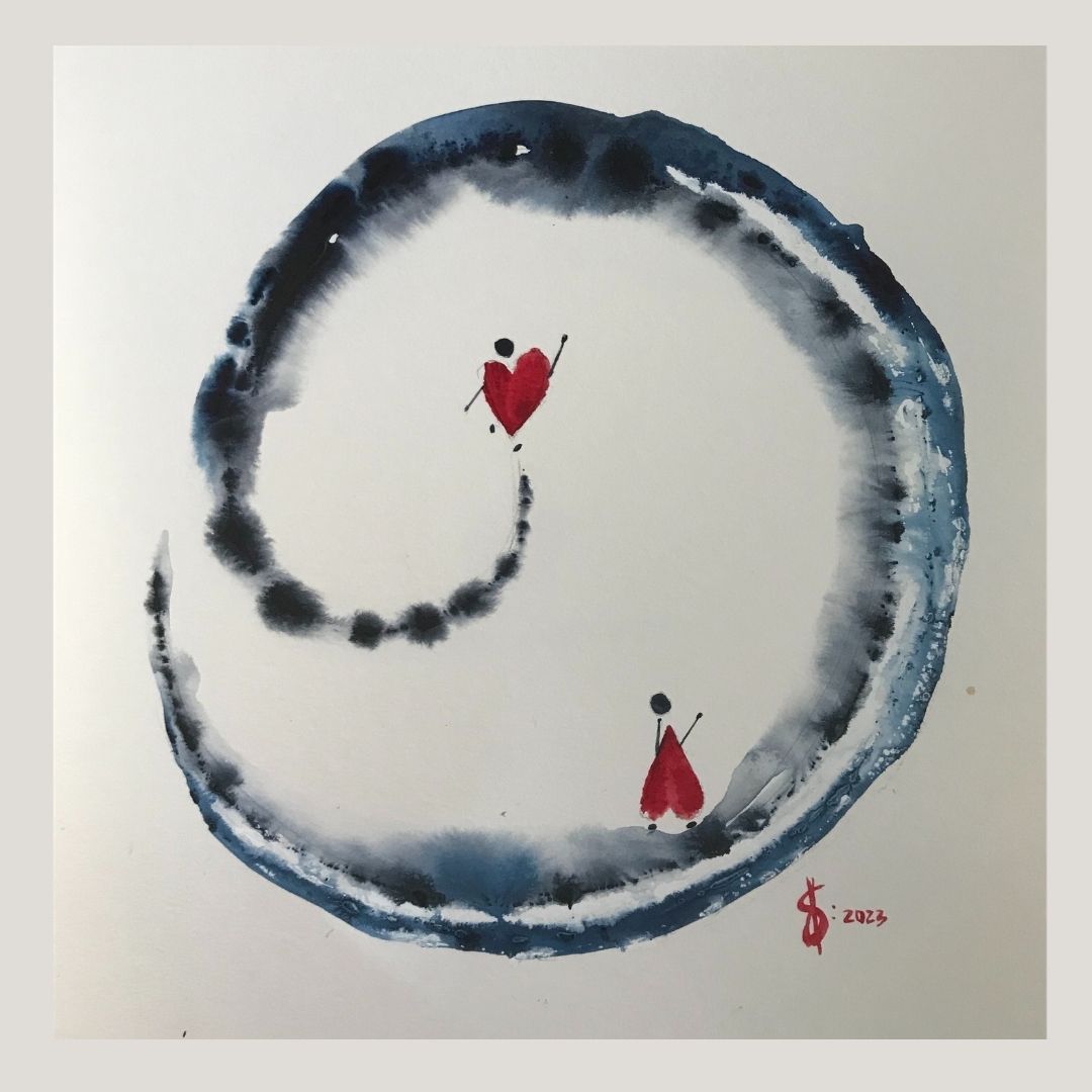 Original Abstract Watercolor Painting: To Love Is To Perceive