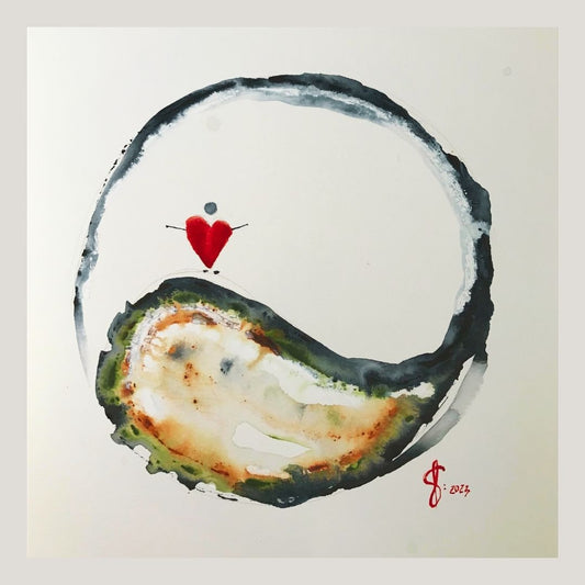 Original Abstract Watercolor Painting: To Love Is To Forgive