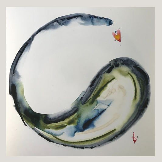 Original Abstract Watercolor Painting: To Love Is To Go Where You Need To Go