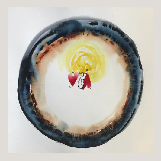 Original Abstract Watercolor Painting: To Love Is To Be In Authenticity