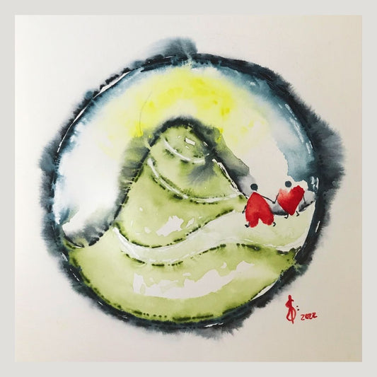 Original Abstract Watercolor Painting: If There Is Nothing That I Can Tell You