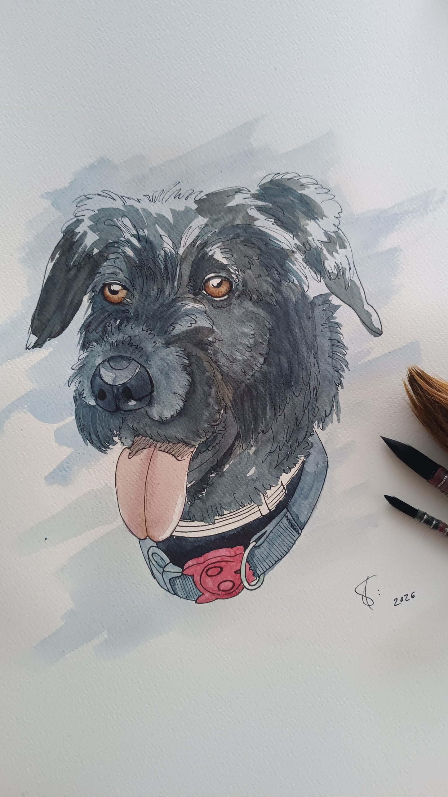 Prints of Beloved Pets Portraits- Samadhi