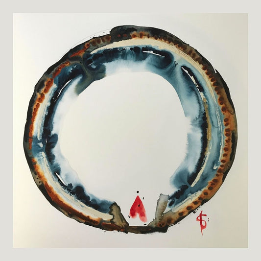 Original Abstract Watercolor Painting: To Love Is To Live In Perpetual Freedom Of Being