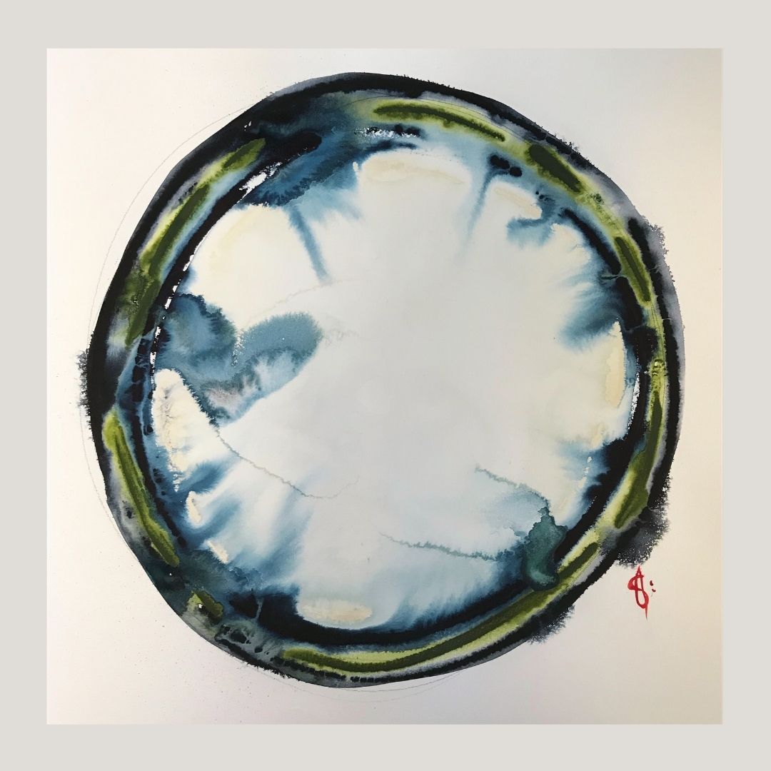 Original Abstract Watercolor Painting: Love Is Gestures