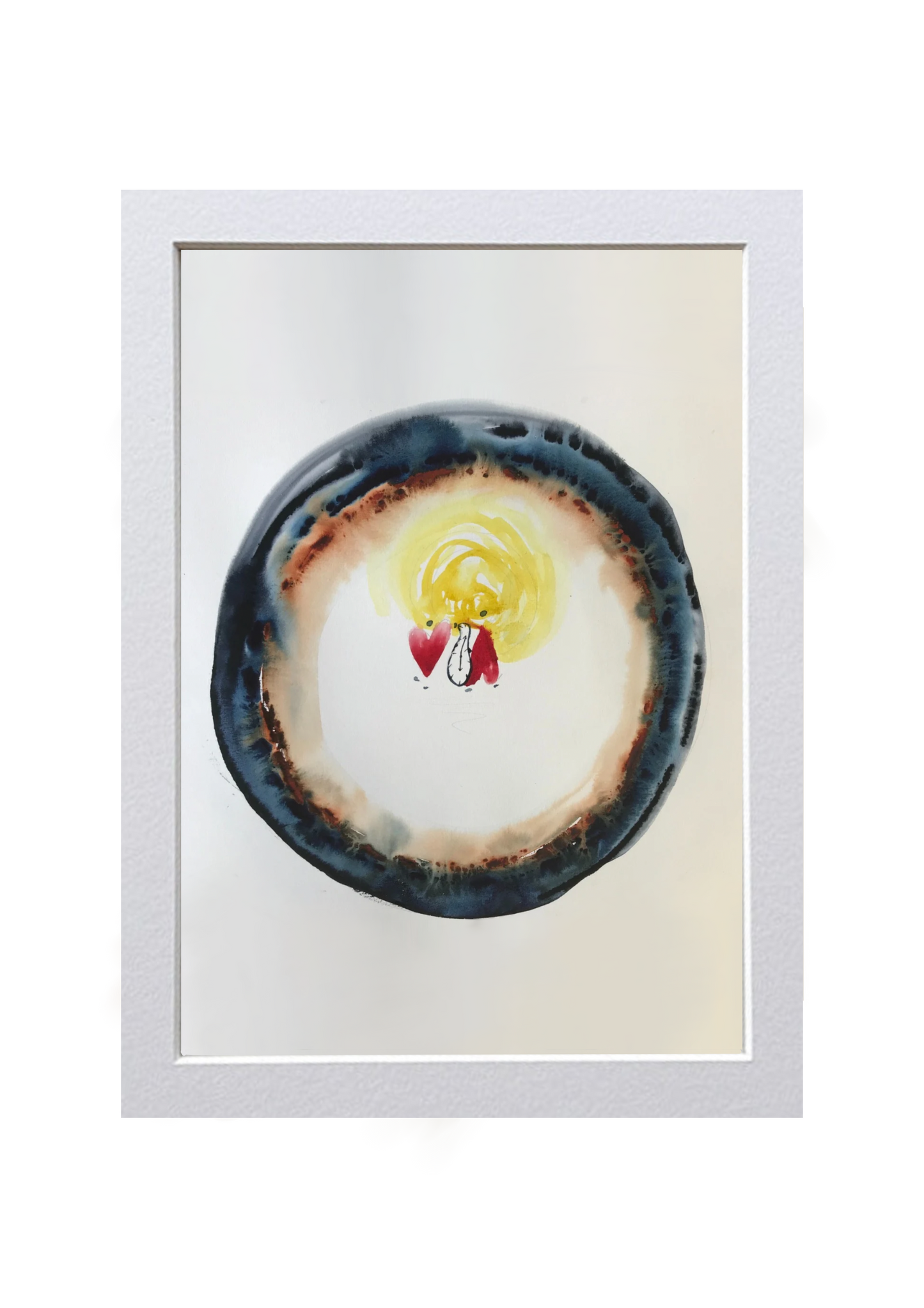 Signed Print of an Abstract Watercolor Painting: “To be in authenticity”