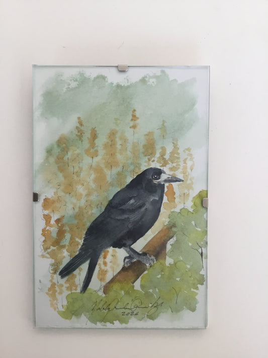 Rook Watercolour Painting
