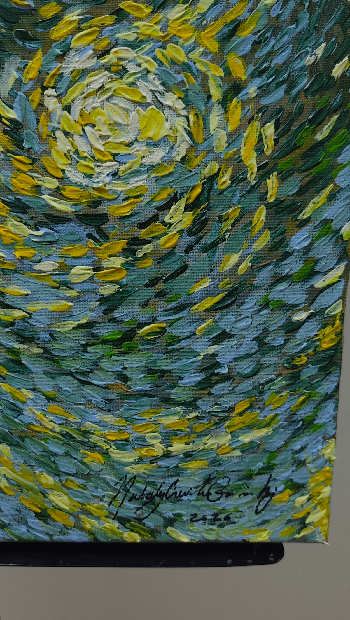 Original Acrylic Painting on Canvas: " Under the tree"