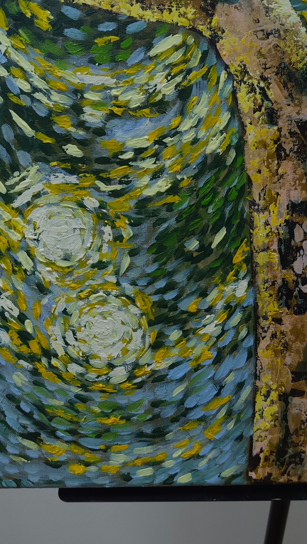 Original Acrylic Painting on Canvas: " Under the tree"