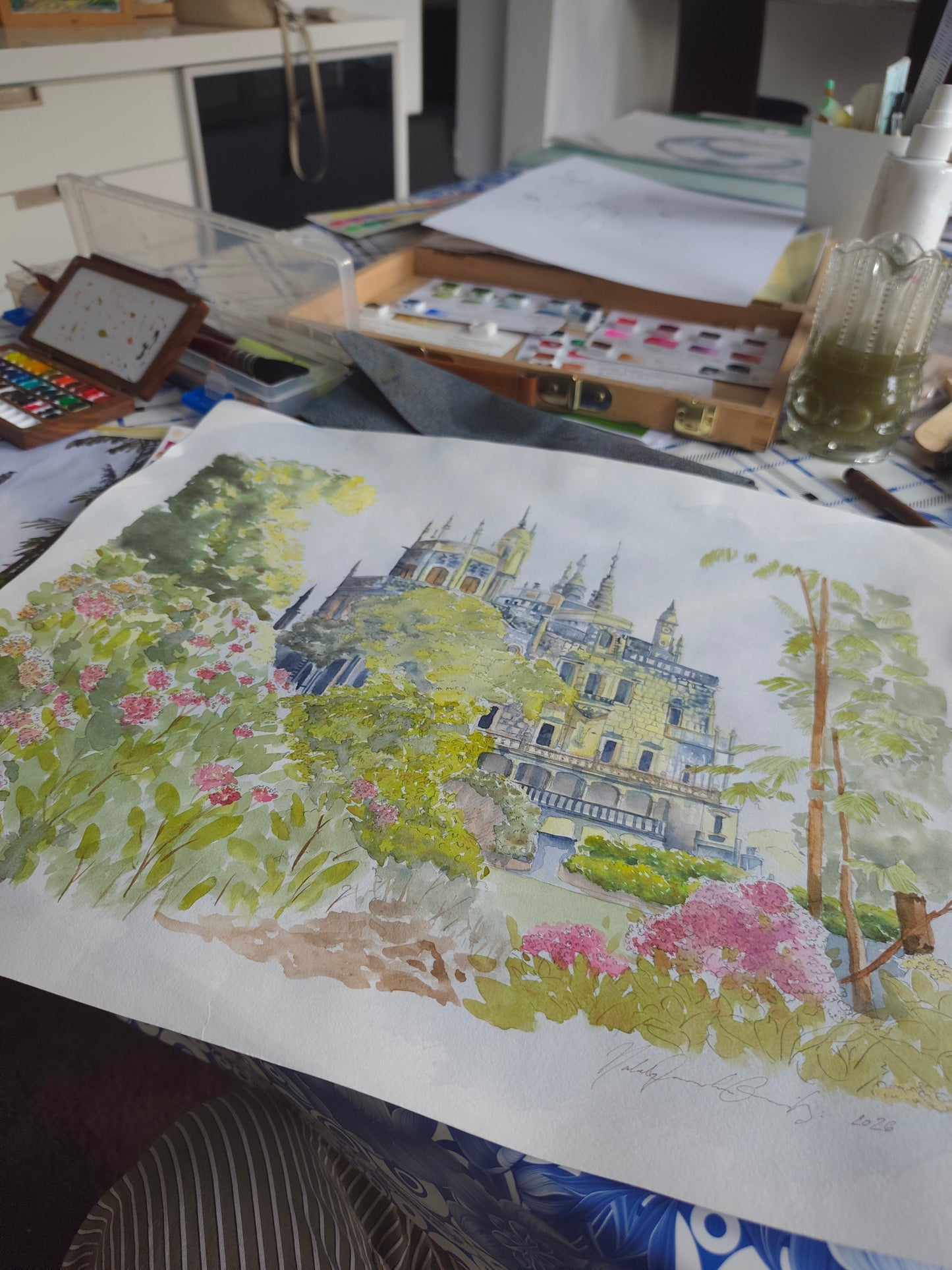 Original Watercolor Painting - Quinta da Regaleira