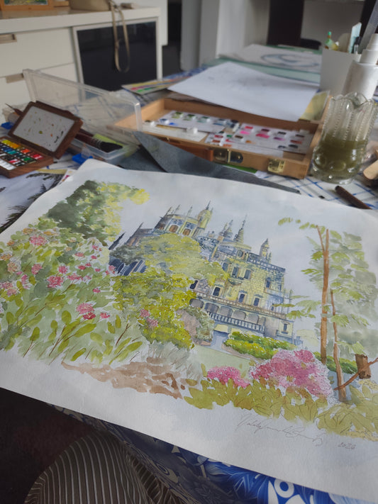 Original Watercolor Painting - Quinta da Regaleira