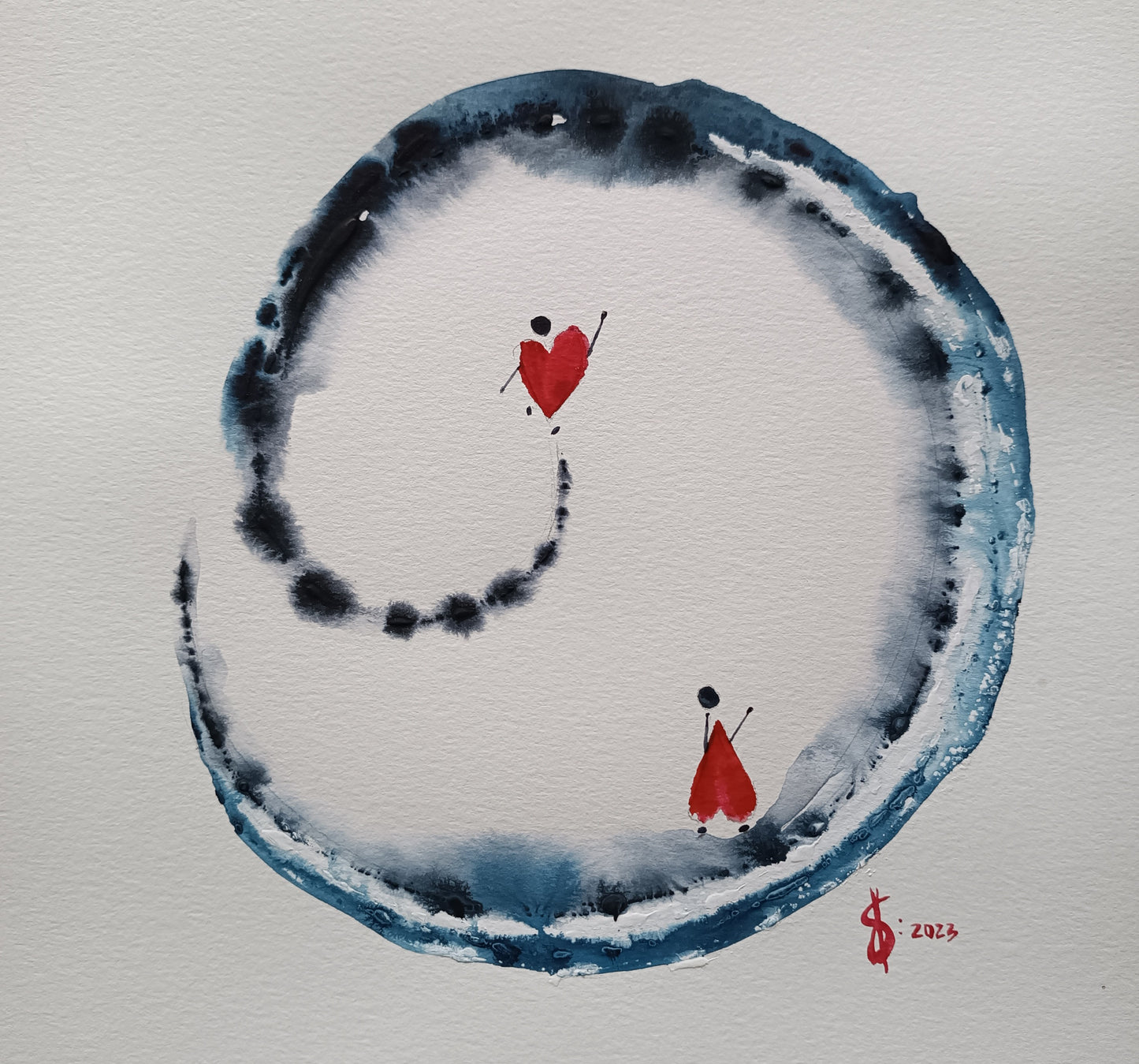 A Print of an original watercolor painting called: “ To Love is to… perceive"