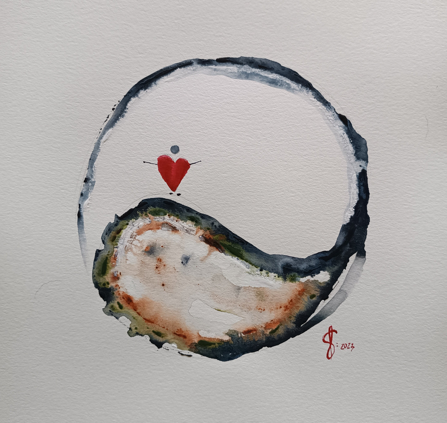 Print of an original watercolor painting called: “To Love is to forgive"