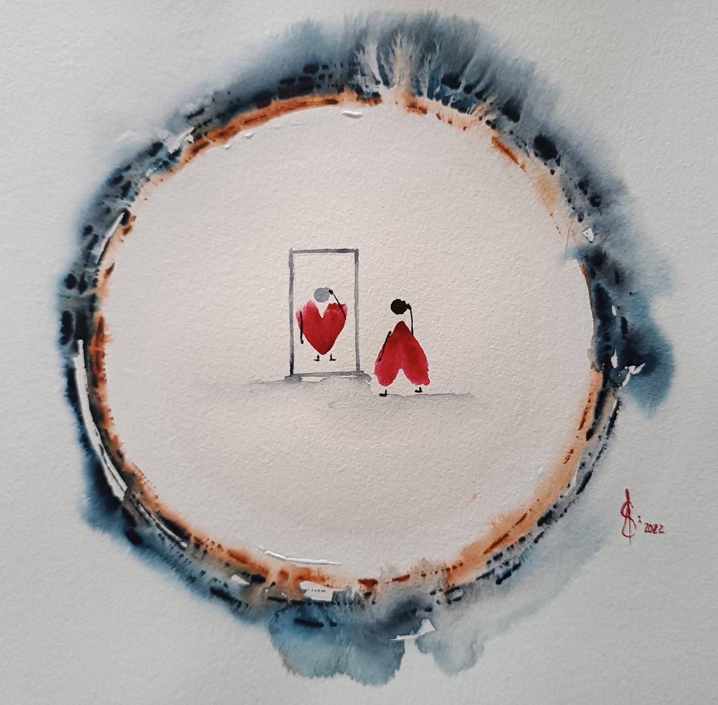 Print of a watercolor painting called:   "Love is...to understand”