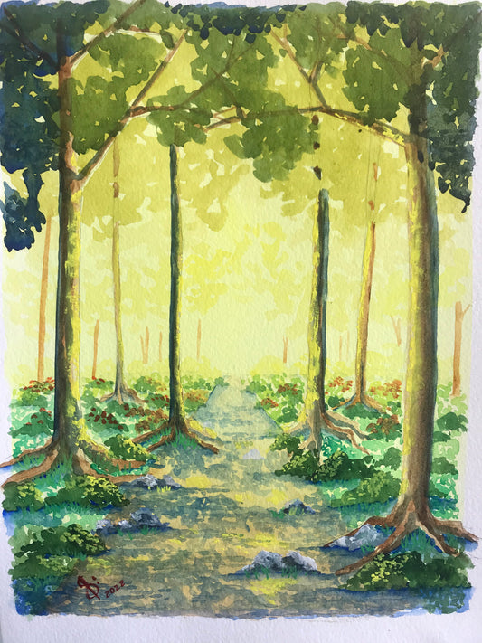 Print of The path of divine Light