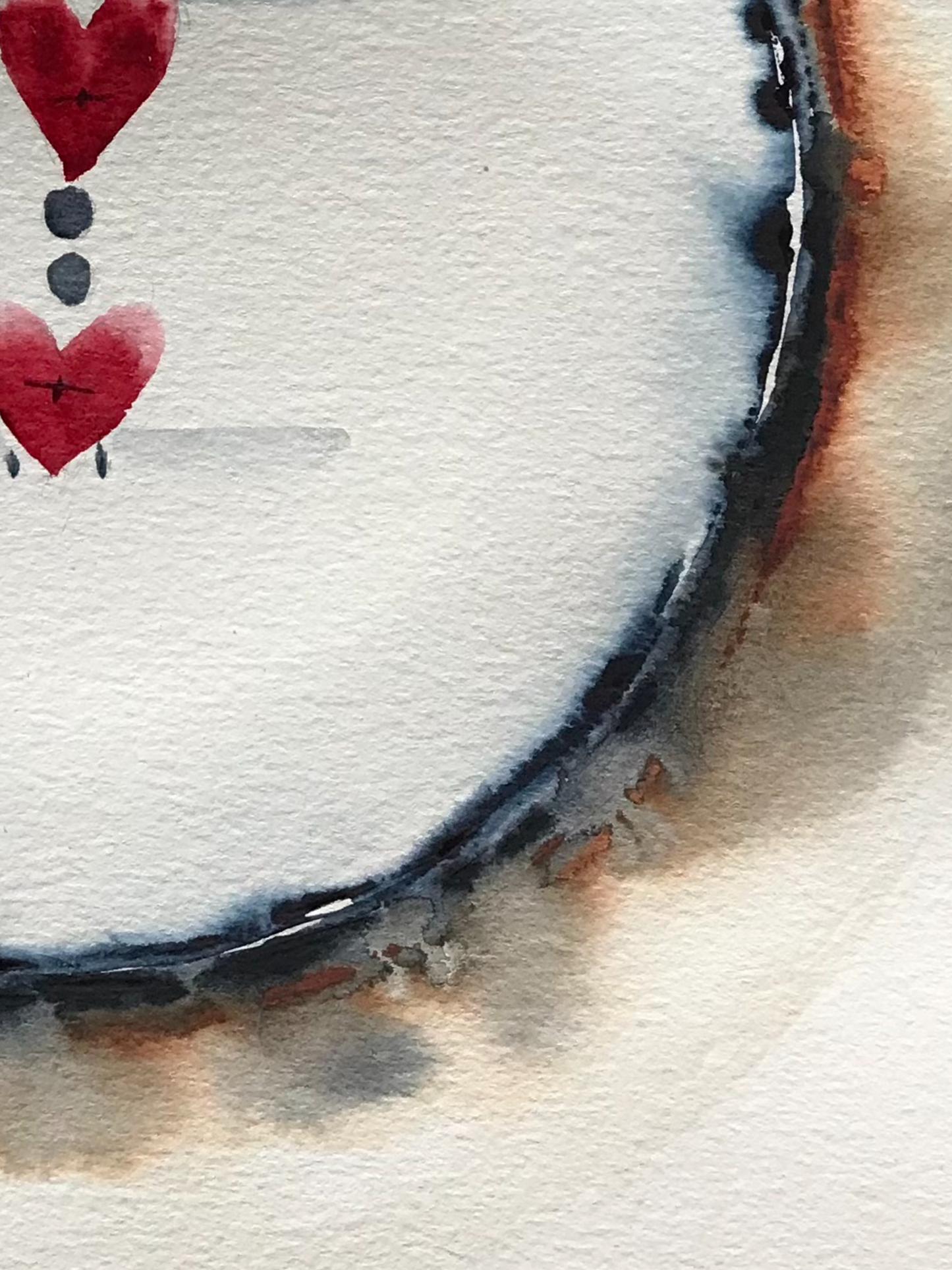 Print of an original watercolor painting called: “To love is to move forward at the same pace without ever waiting"