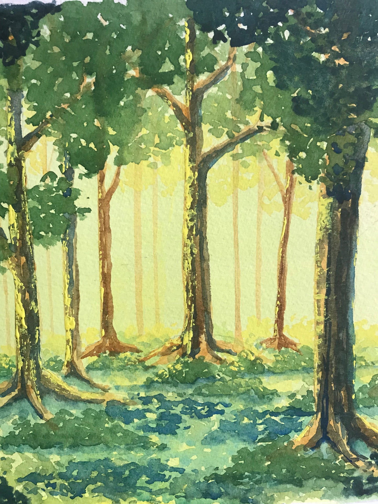 Print of an Original watercolor: "Let’s Suppose"