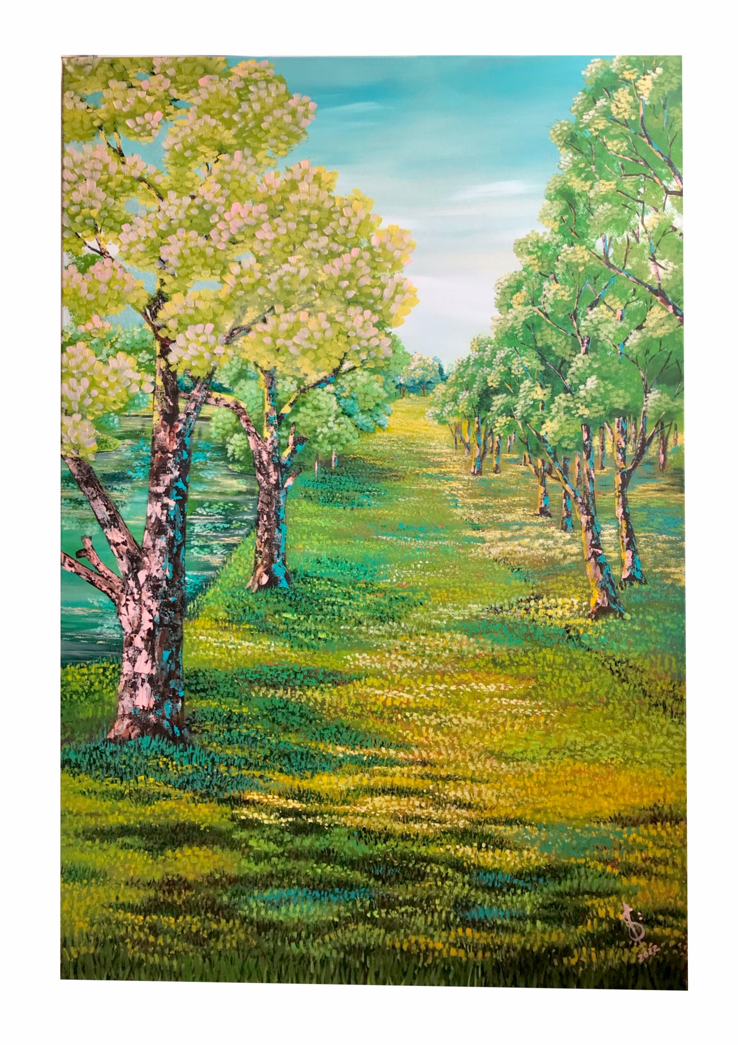 Print of an Original Acrylic Painting called: “Peaceful Journey”