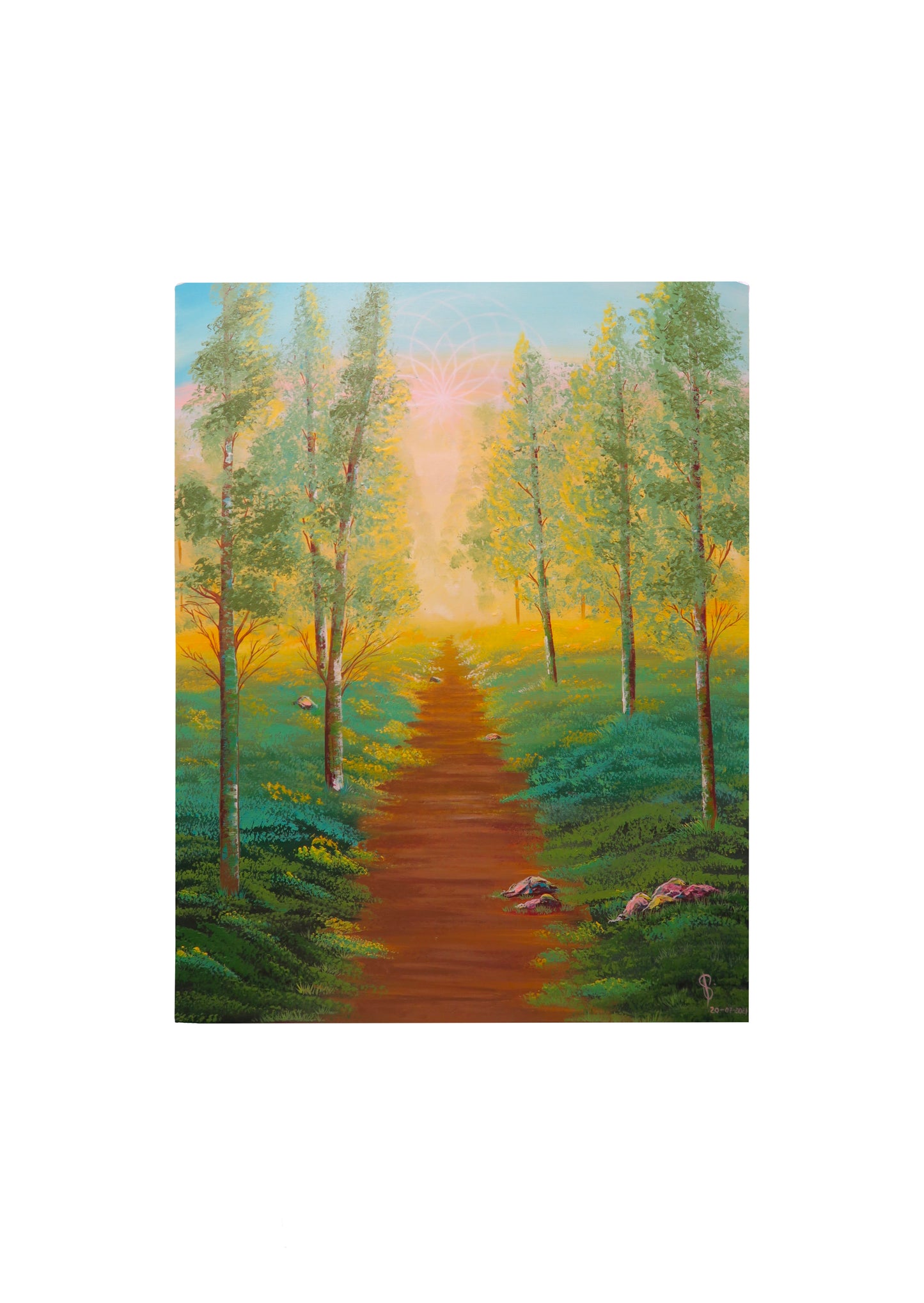 Print of an Original Painting called: “Path of love”